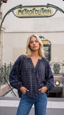 Blouse Doenia - Navy