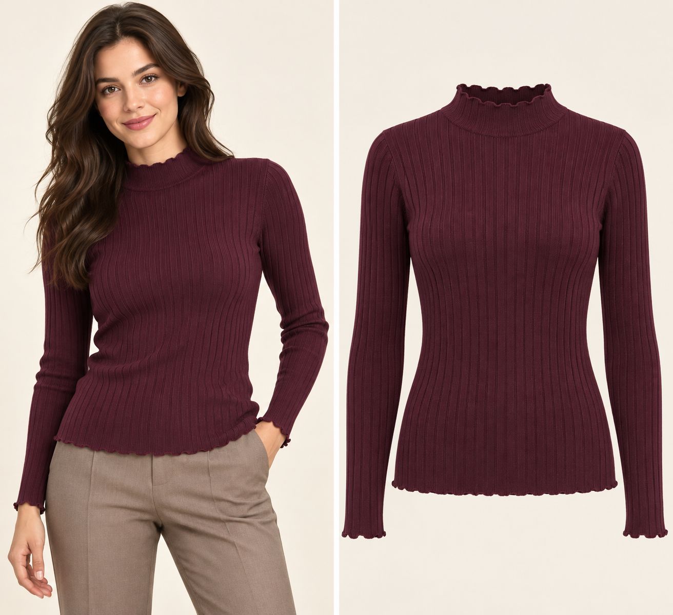 Pull Nelleke - bordeaux