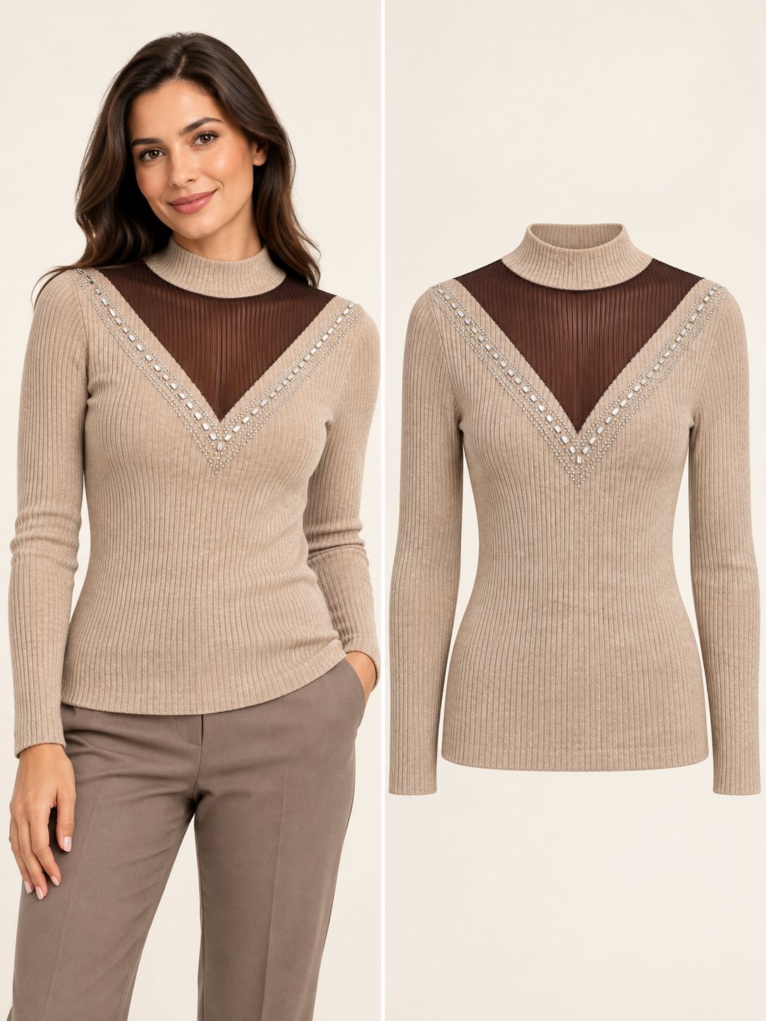 Pull Eva - camel