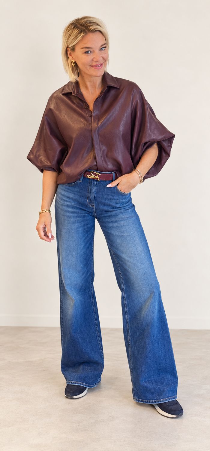 Lederlook Blix - Bordeaux