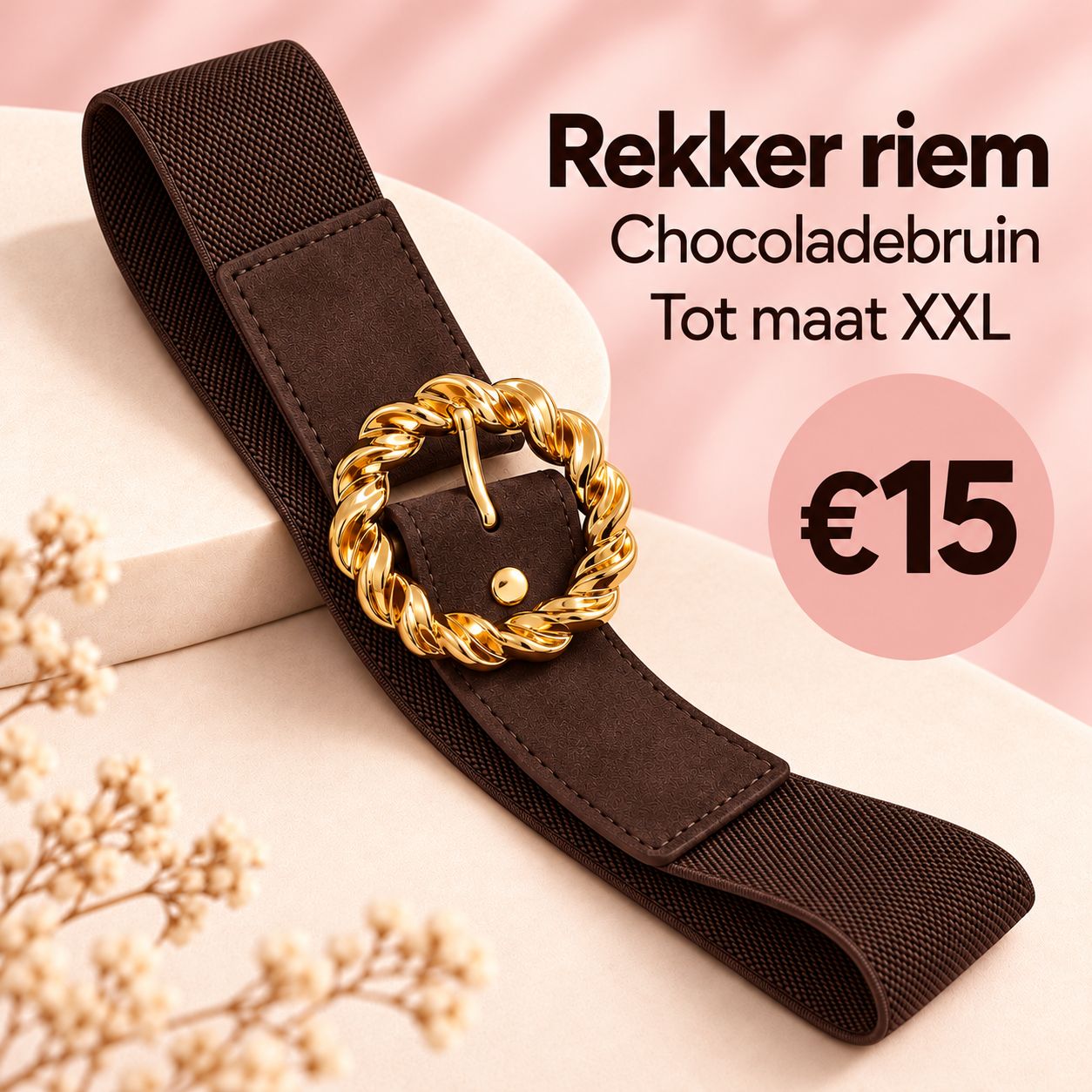 Rekker riem - Bruin
