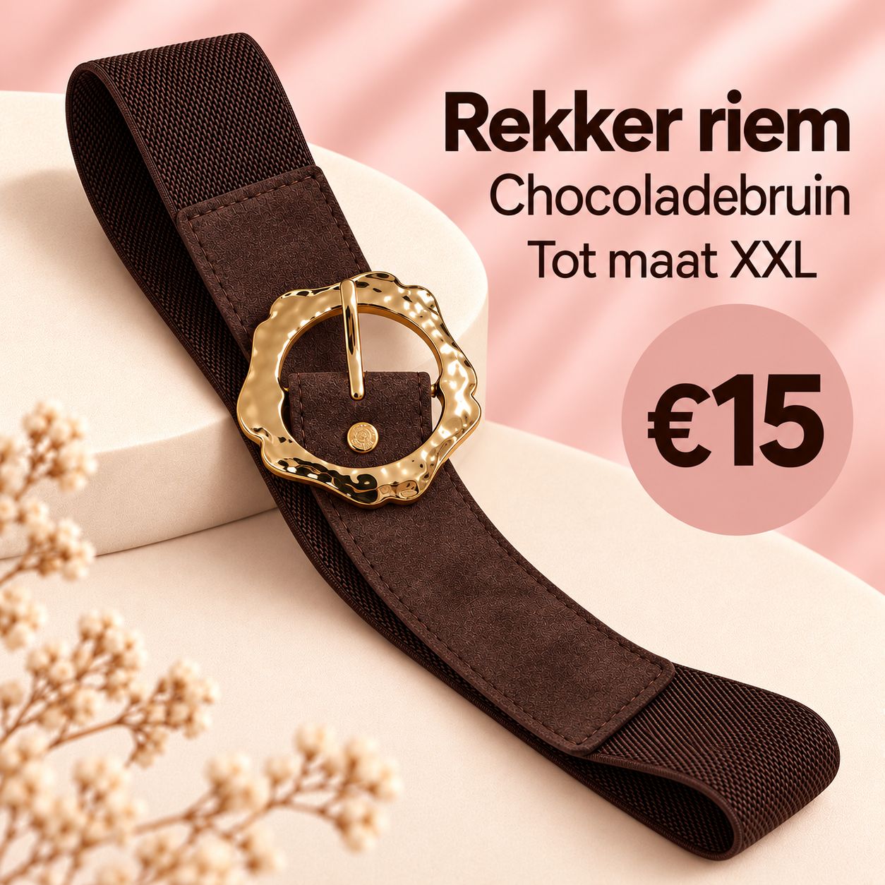 Rekker riem - Bruin