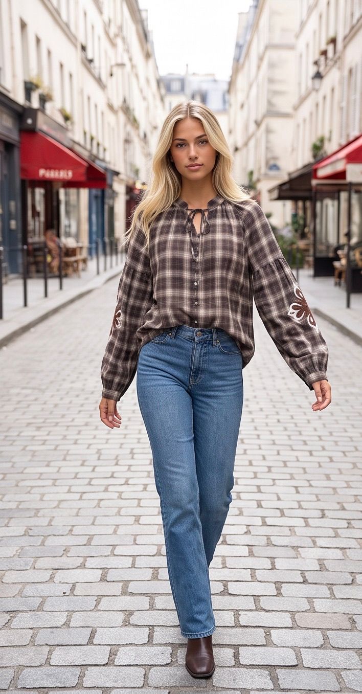 Blouse Tess - Coffee