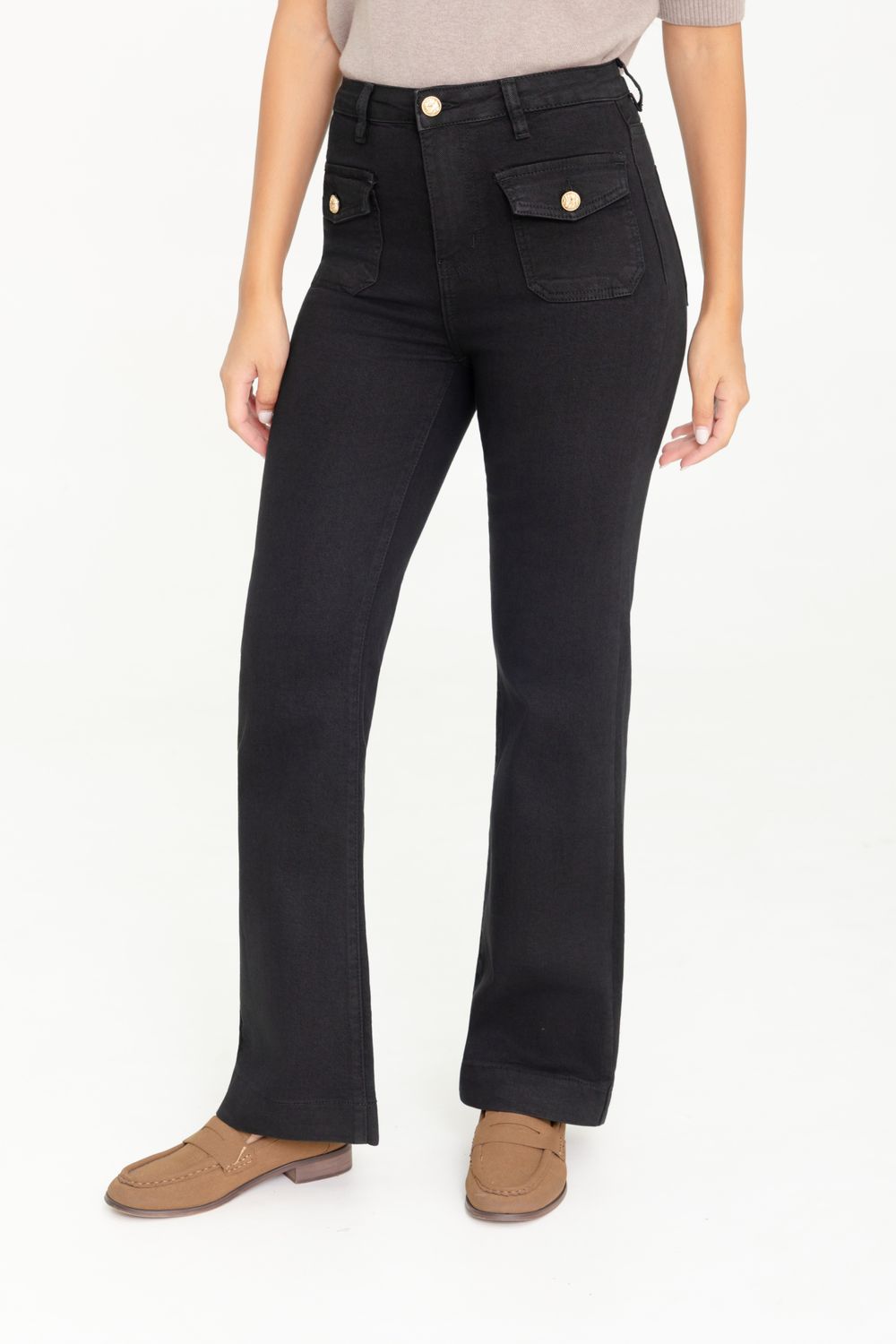 Folyrose wideleg -  zwart