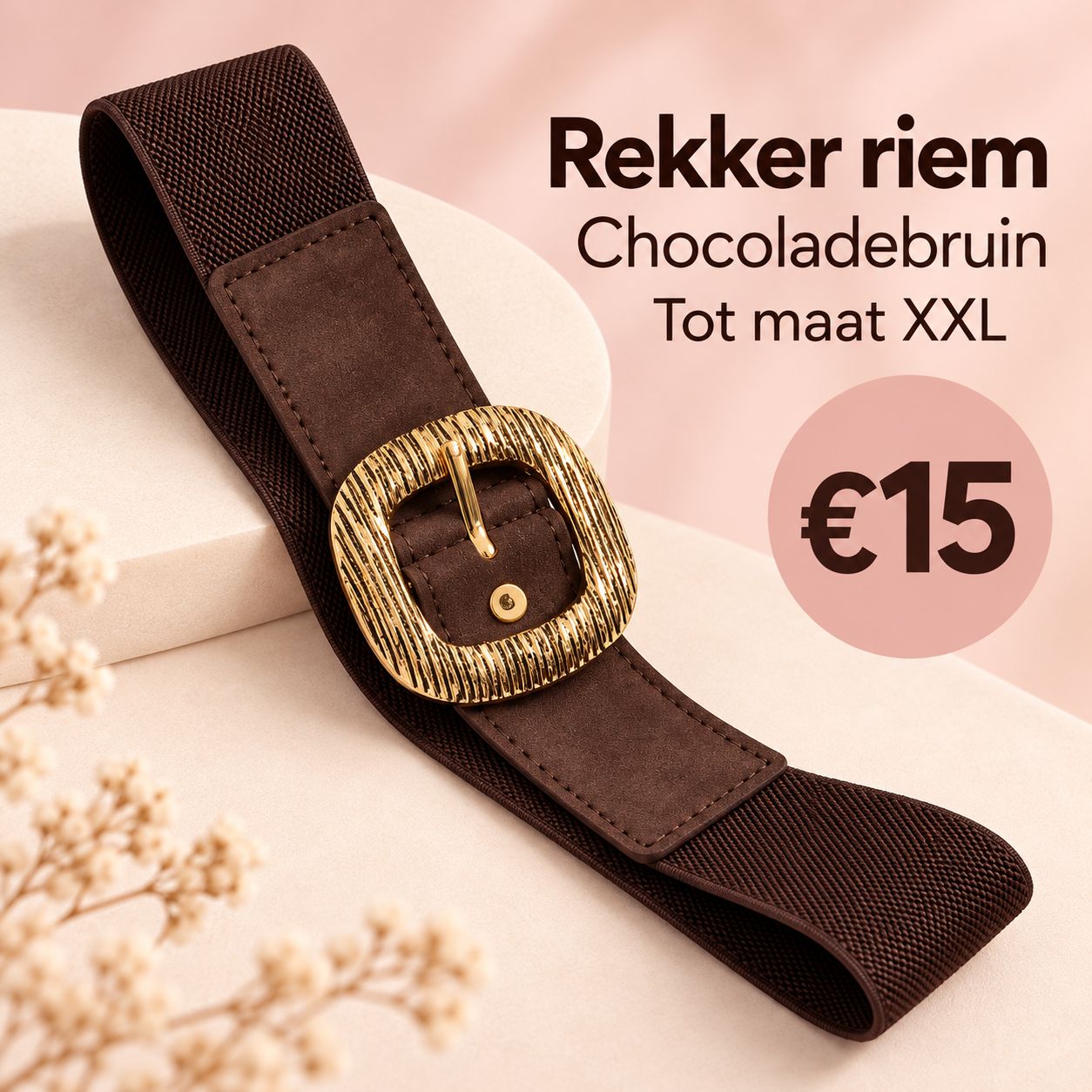 Rekker riem - Bruin