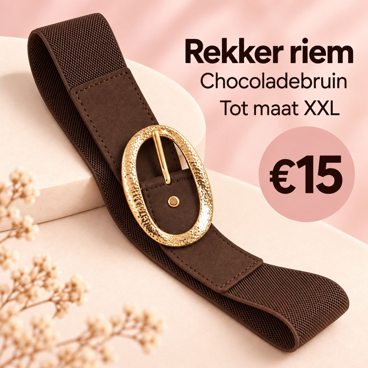 Rekker riem - Bruin