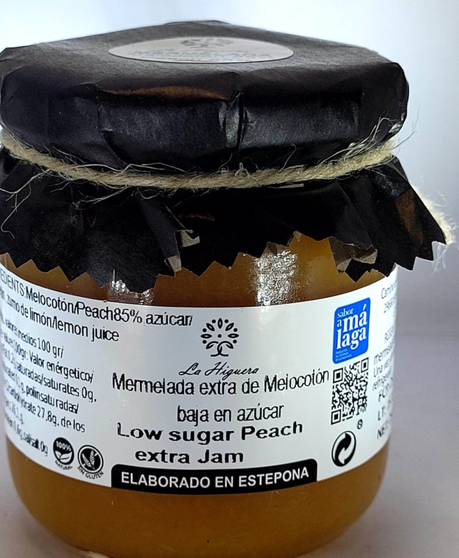Mermelada melocotón baja en azúcar 250g
