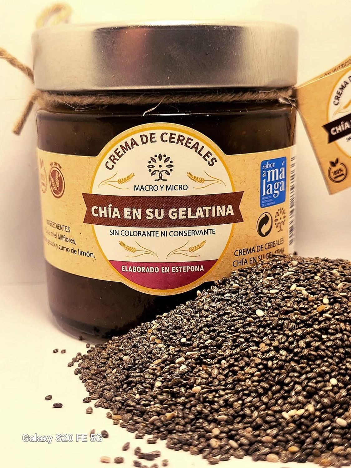 Crema de chía con miel de caña 140g