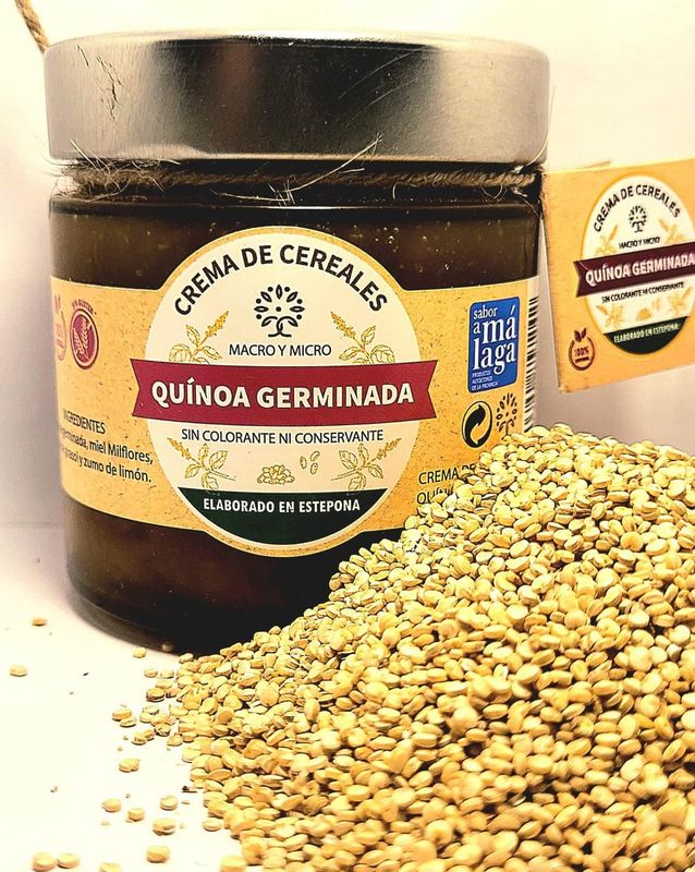 Crema de quinoa con miel de caña 140g