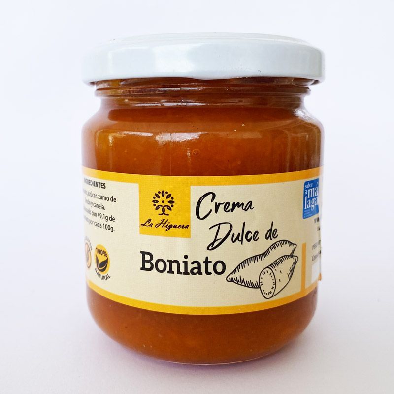 Crema de boniato con miel de caña 140g