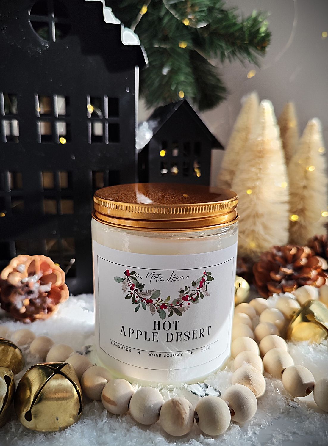 Hot Apple Desert - świeca sojowa/200g