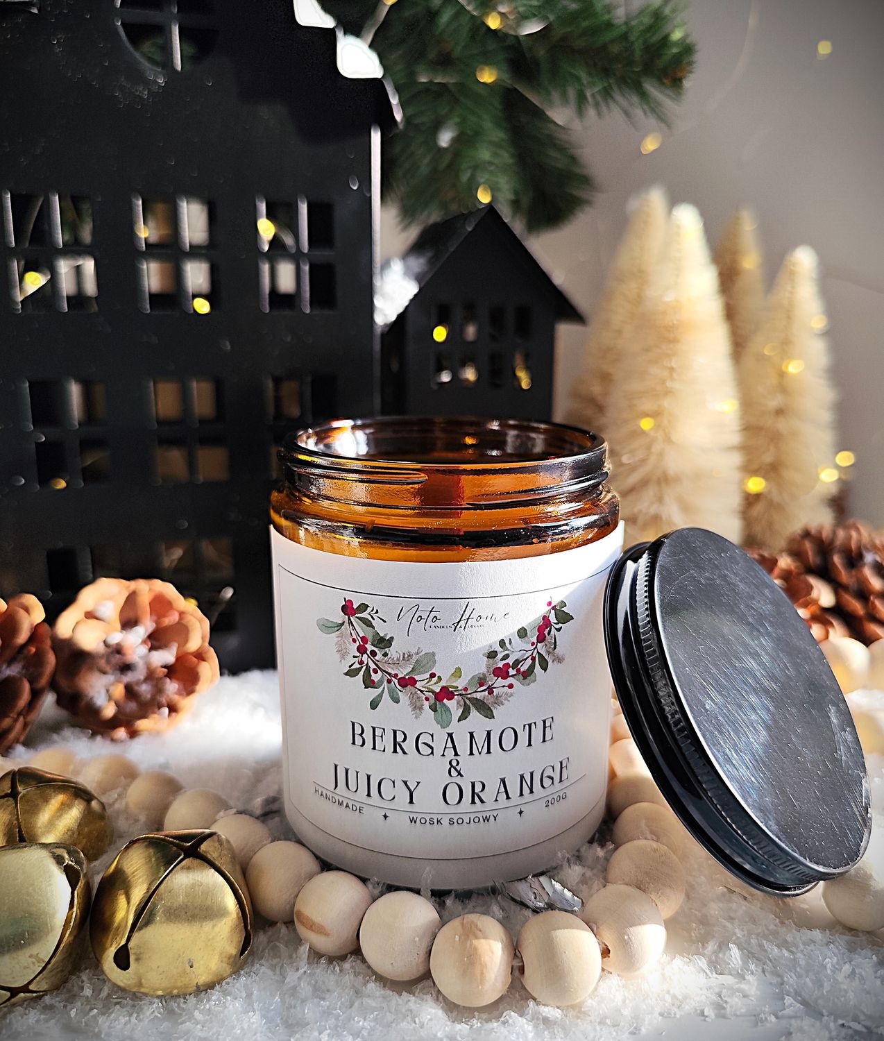 Bergamote &amp; Juicy Orange-świeca sojowa/200g