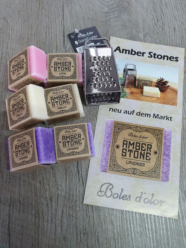 Amber Stone Duftstein Set 04