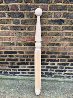 Ball top roof gable finial
