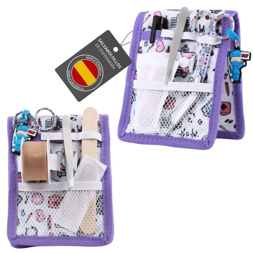 Ph Pro Heat Salvabolsillos Enfermería - Organizador de Bolsillo Enfermería - Riñonera Enfermería - Accesorios Enfermera - Lanyard Enfermera - Salvabolsillos Auxiliar Enfermería.