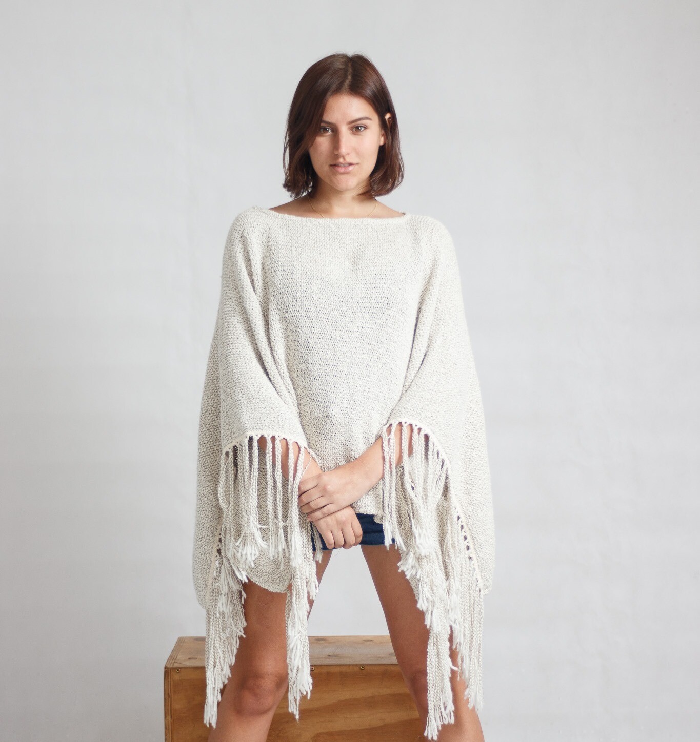 Shawl DBL-Knit  Brindle