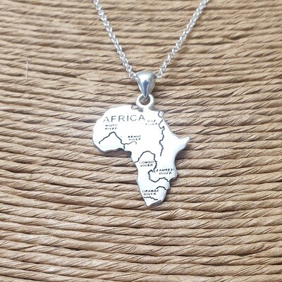 Africa Rivers pendant and necklace