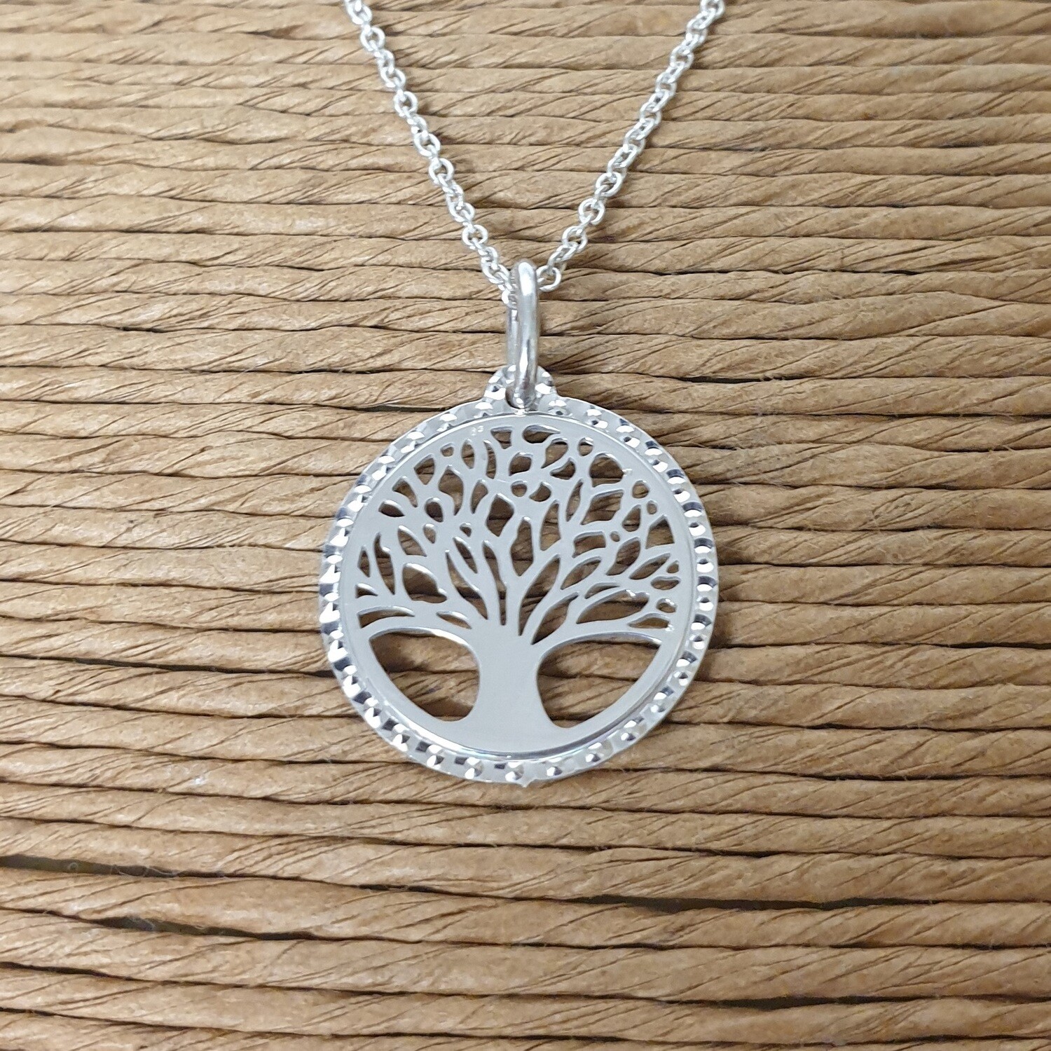 Tree of Life Round Silver