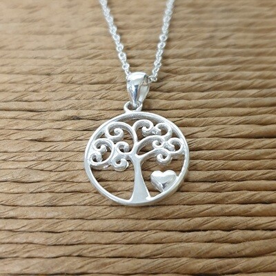 Tree of Life Round with Heart