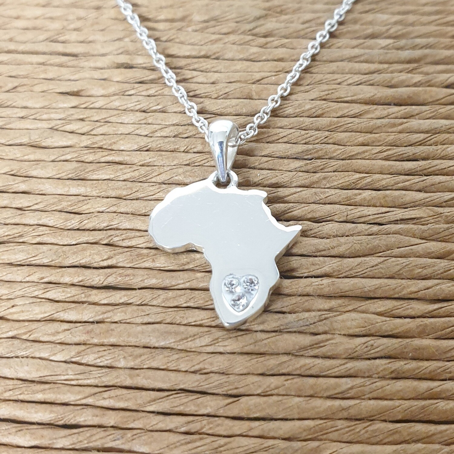 Africa Sparkle pendant and necklace small