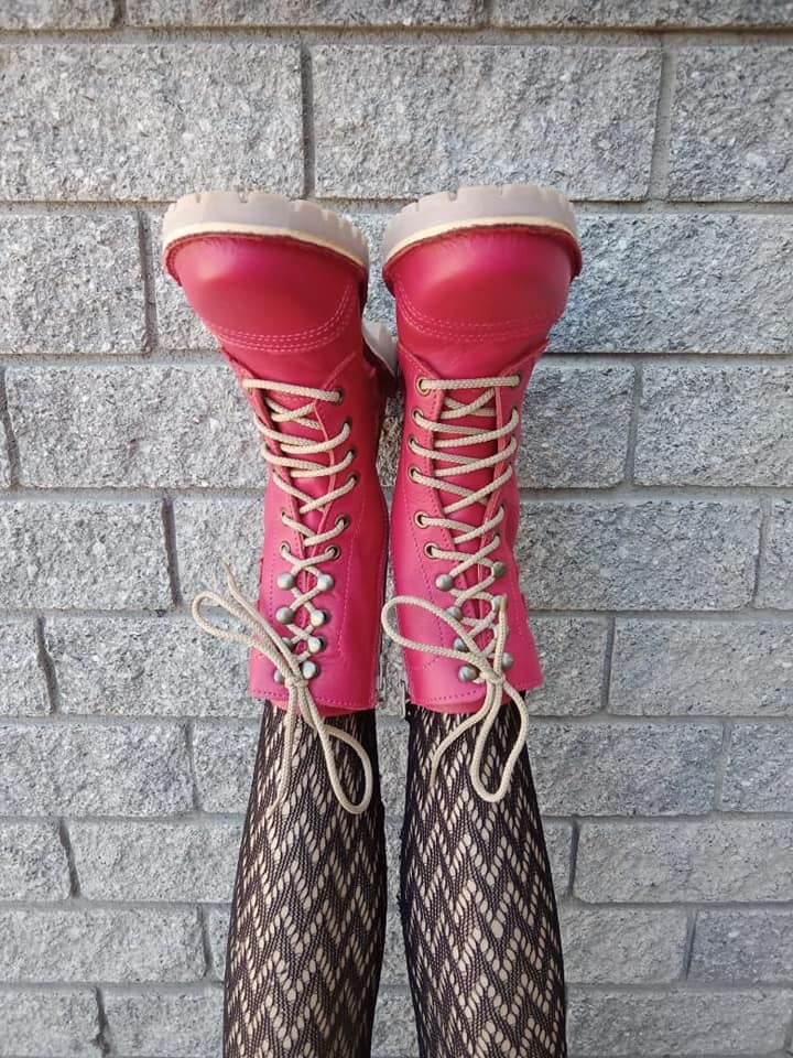 Cerise pink deals boots