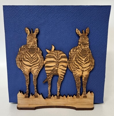 Serviette holder wooden Zebra