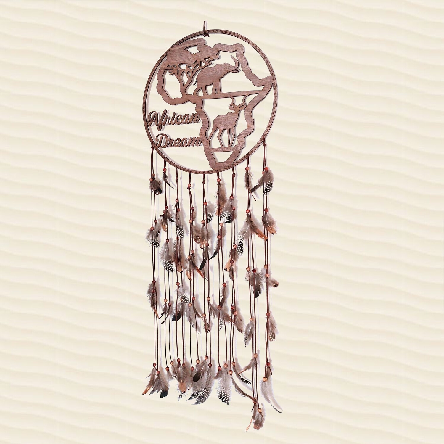 Dream Catcher Large - African Kudu & Elephant - 29cm