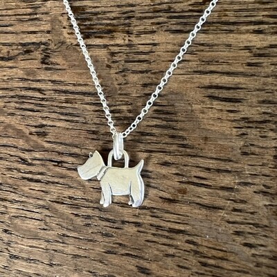 Scottie Dog pendant and Necklace