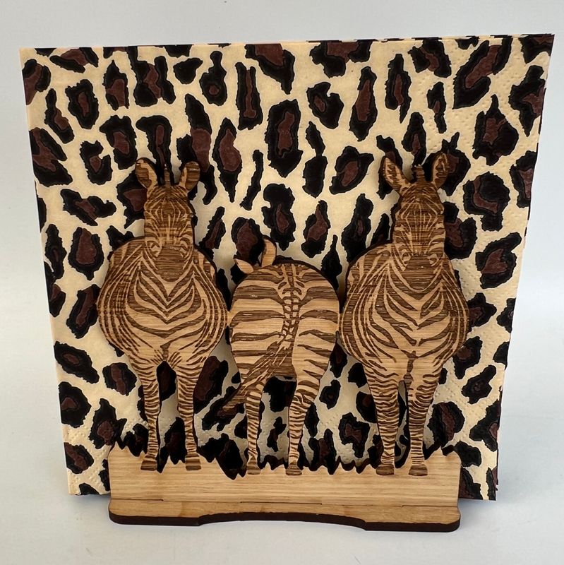 Serviette holder Zebra family