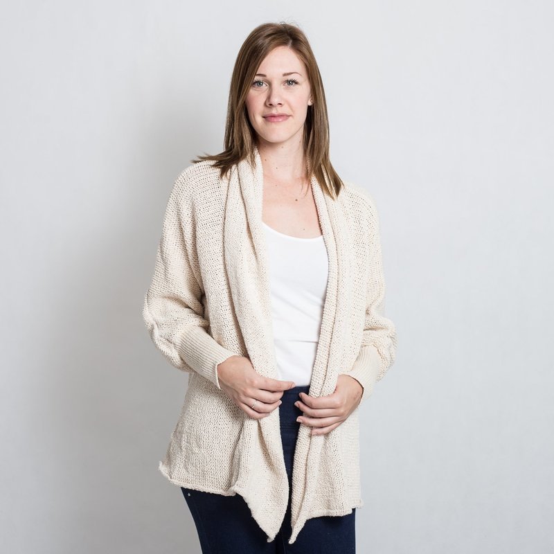 Cotton Waterfall DBL-Knit Cream