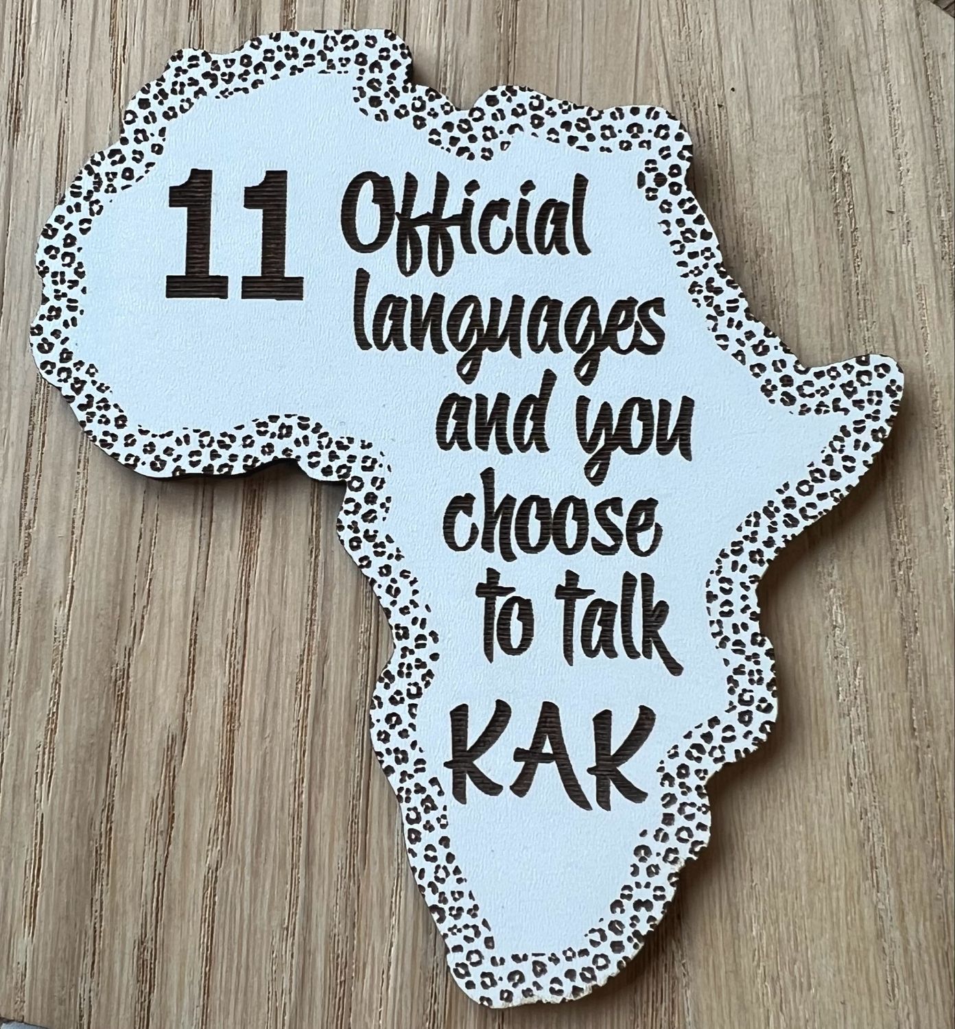 AFRICA - 11 Official languages fridge magnet