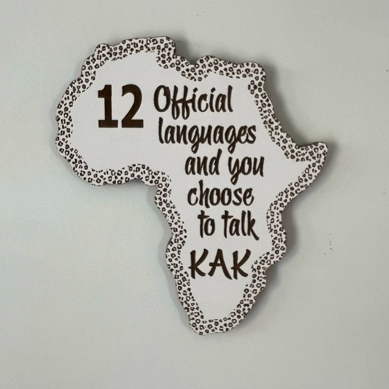12 Official languages fridge magnet