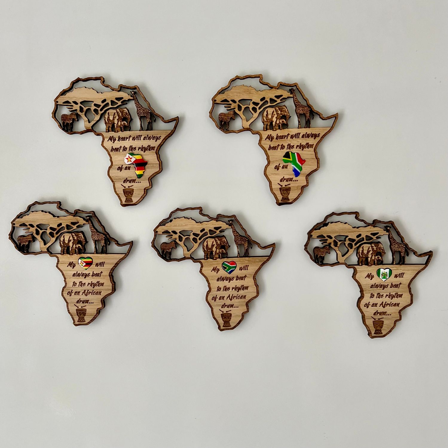 2 Aimants Drapeau Nigeria – 6x3 Cm, Déco Frigo Magnétique