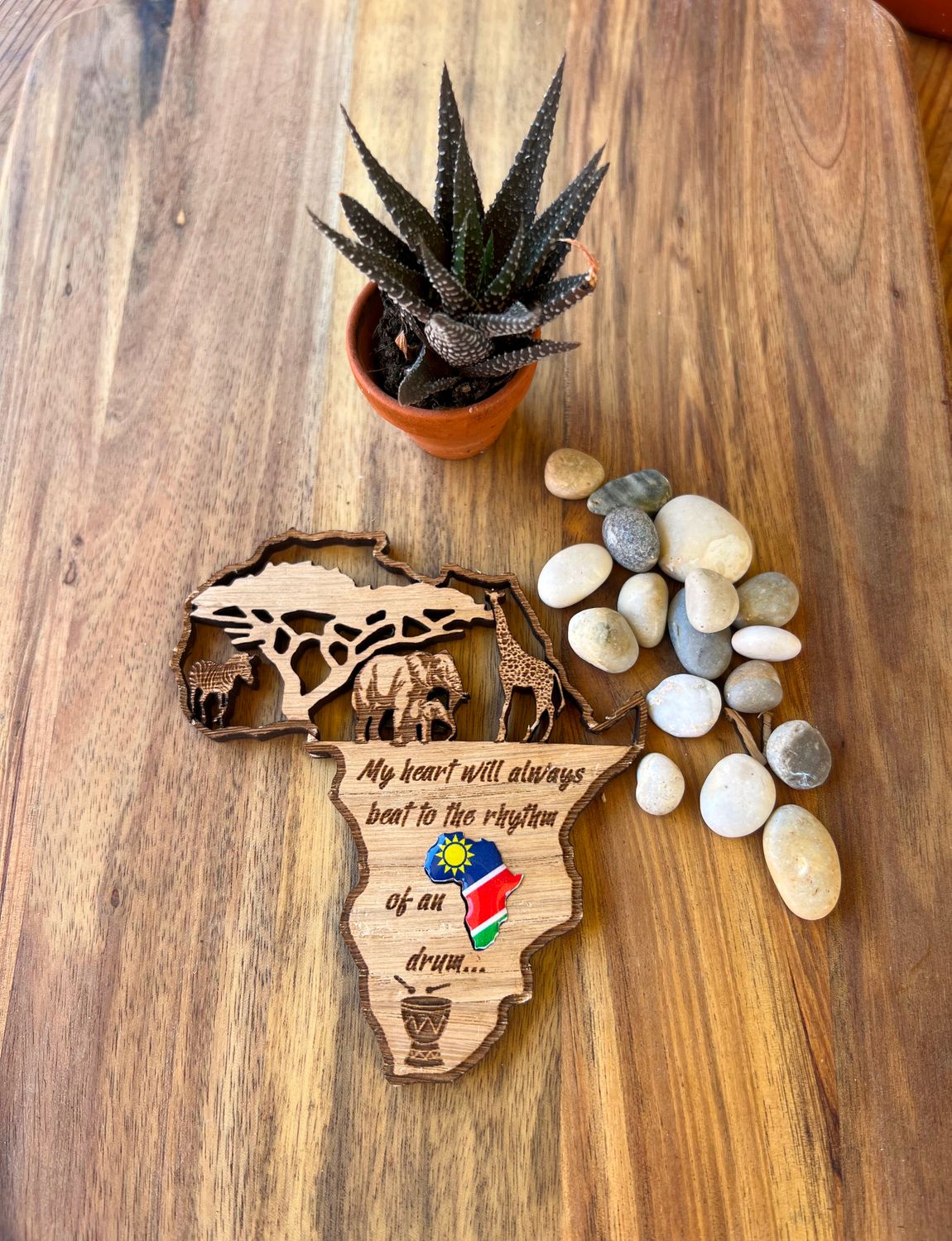 Africa - Fridge magnet NAMIBIAN FLAG