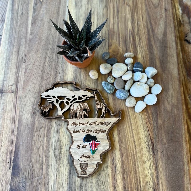 Africa - Fridge magnet KENYA FLAG