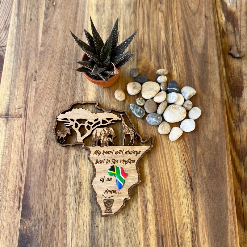 Africa - Fridge magnet SOUTH AFRICAN FLAG