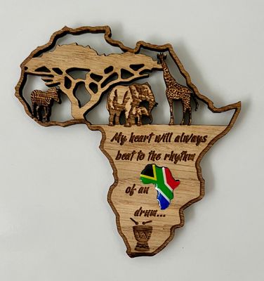 Africa -  Fridge magnet SOUTH AFRICAN FLAG