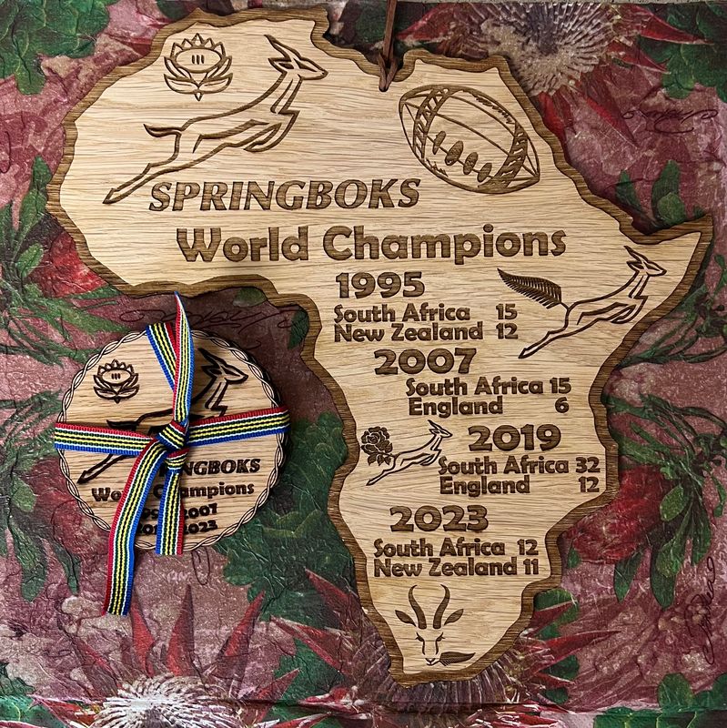 Springbok Rugby Plaque