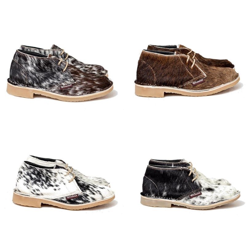 Desert Boots / Veldskoen Nguni Hair-on