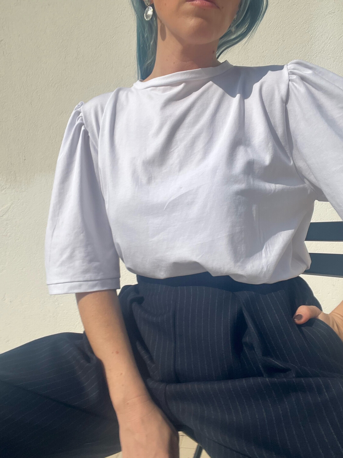 T-Shirt con manica a sbuffo