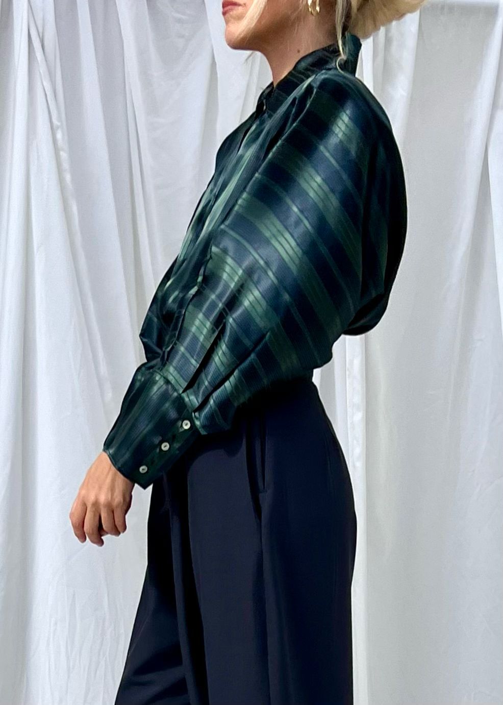 Camicia dolman in seta