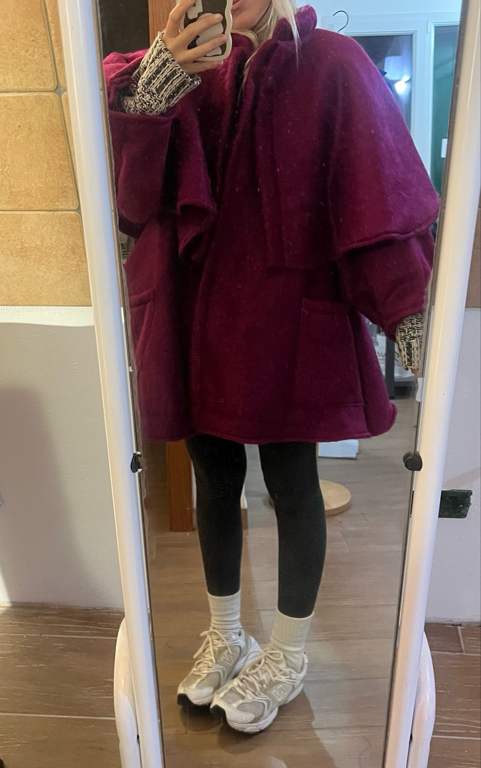 Per Silvia 🌷 Cappottino con mantella e fodera