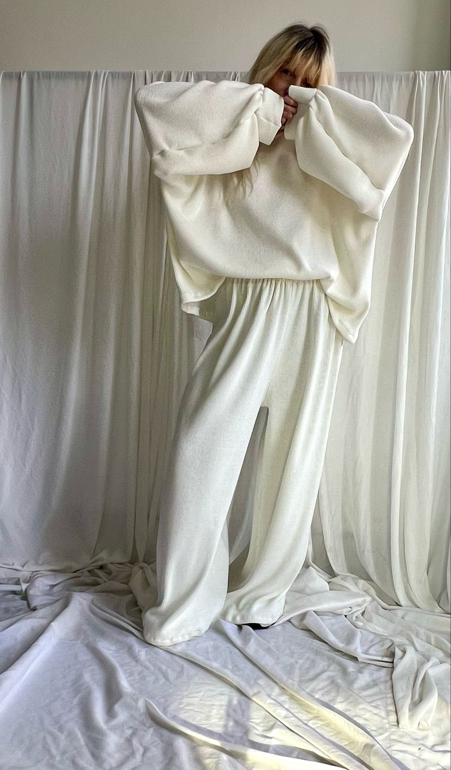 Completo a costine - panna