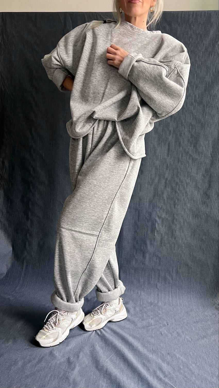 Tuta CosyWear/grigio chiaro mélange