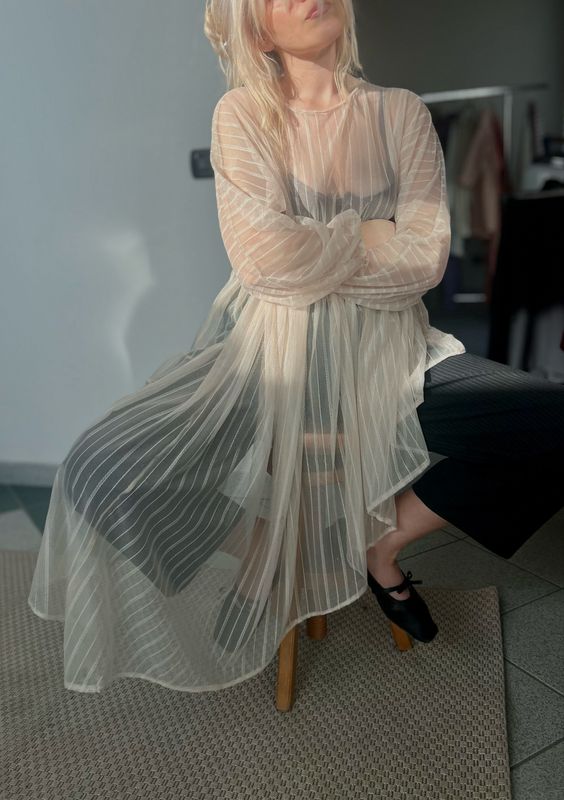 Abito in tulle “Sopravvèste”