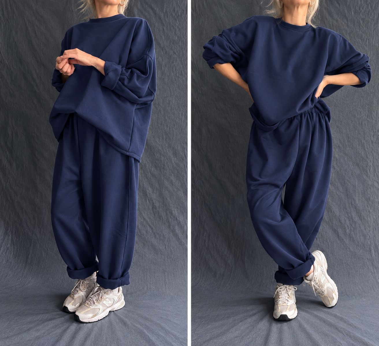 Tuta CosyWear/ blu cotone