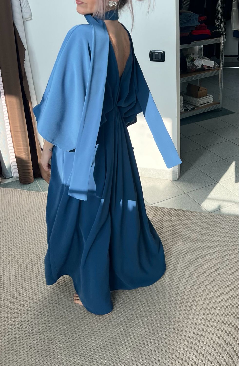 Maxi tuta a V/ Bluette