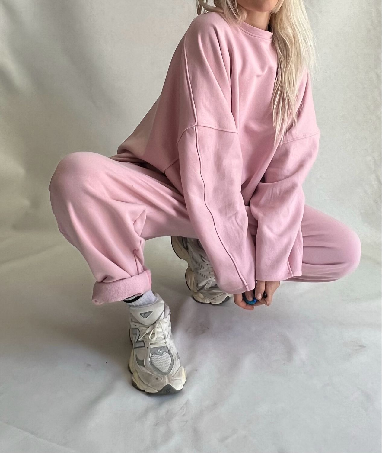 Tuta CosyWear/rosa garzato