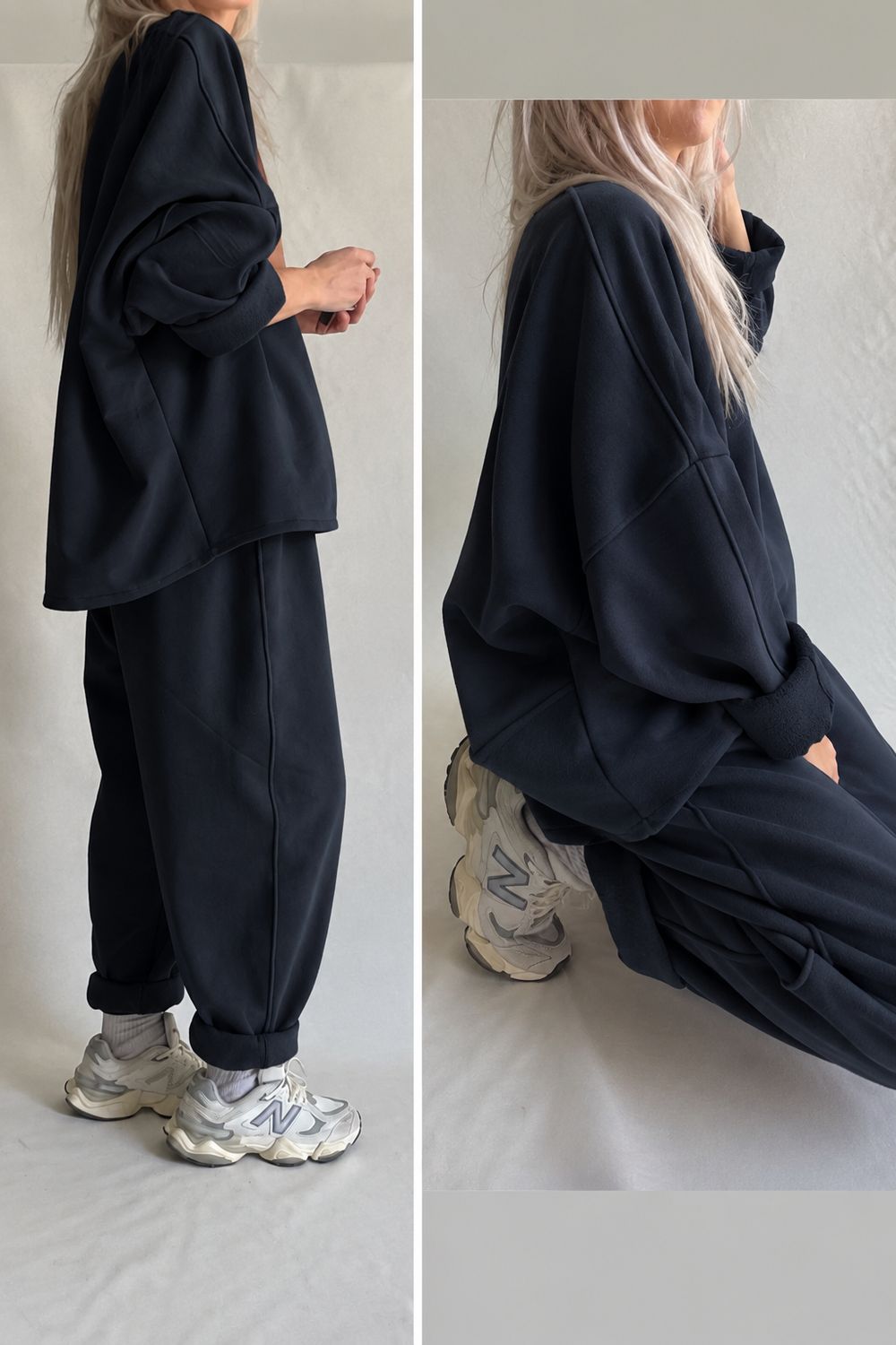 Tuta CosyWear/ blu notte cotone