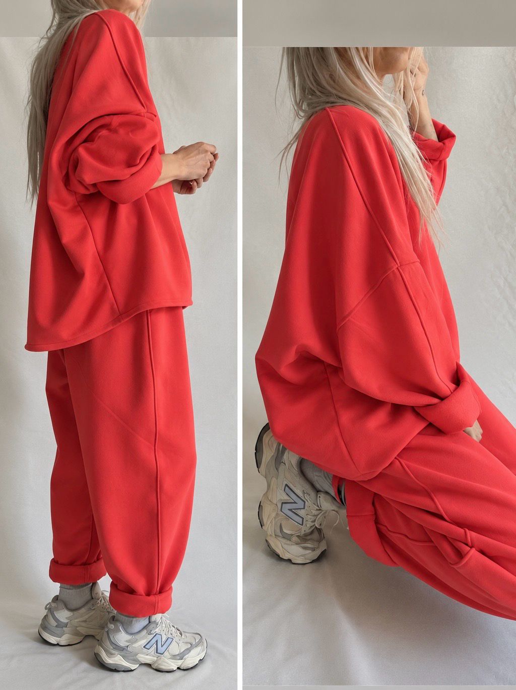 Tuta CosyWear/ corallo cotone
